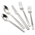 Silverware Set Silver Cuboid 18 (Matte Silver / 20 Pcs)