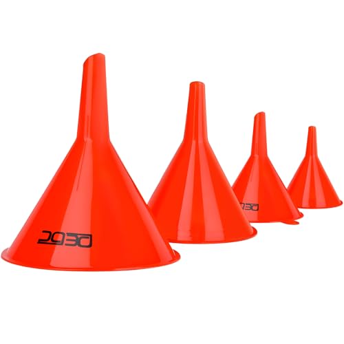 Oil Funnels Gas Funnels (4pcs Gas Plastic Funnel)