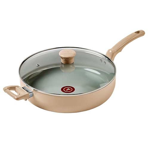 Refresh Ceramic Nonstick Ceramic Frying Pan with Lid 5 Qt (5-Quart Ceramic / Beige)