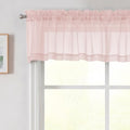 Blush Valances for Windows (Blush / 42"W x 14"L (Pack of 2))