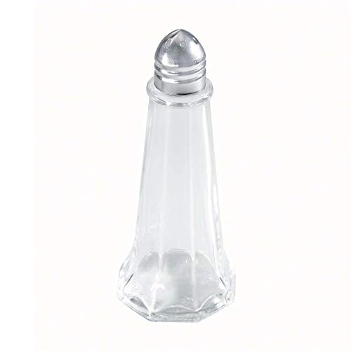 Tower Shakers with Chrome Tops (Medium / Clear, Chrome)