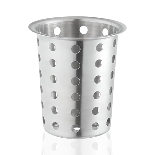 Perforated Stainless Steel Utensil Drying Cup (Stainless Steel)
