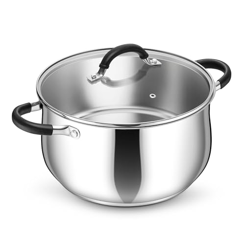 8 Quart Stainless Steel Stock Pot (8 Quarts)