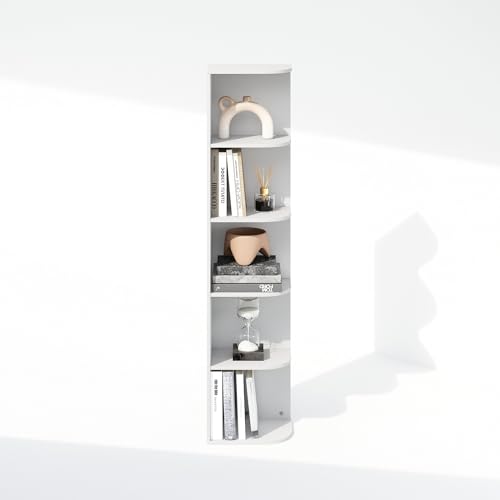 Reed Corner Shelf (White / 5-Tier Corner)