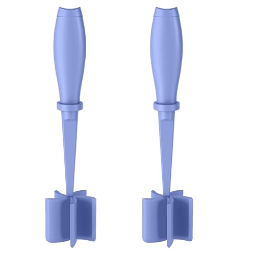 2 Pack Meat Chopper Ground Beef Masher Tool for Hamburger (2Pack / Purple)