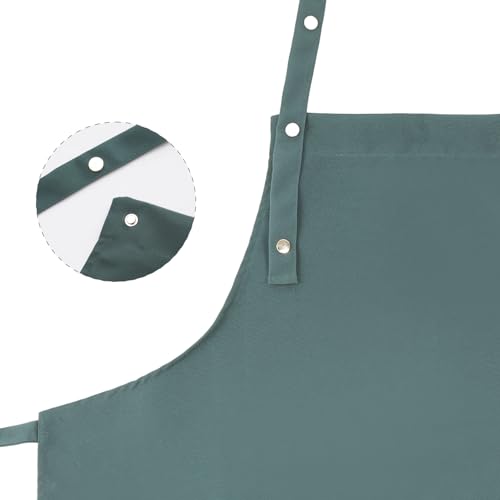 Art Aprons for Women Painting Pottery Baking (Muted Green)