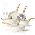 Ceramic Cookware Sets (Granite Ceramic White)