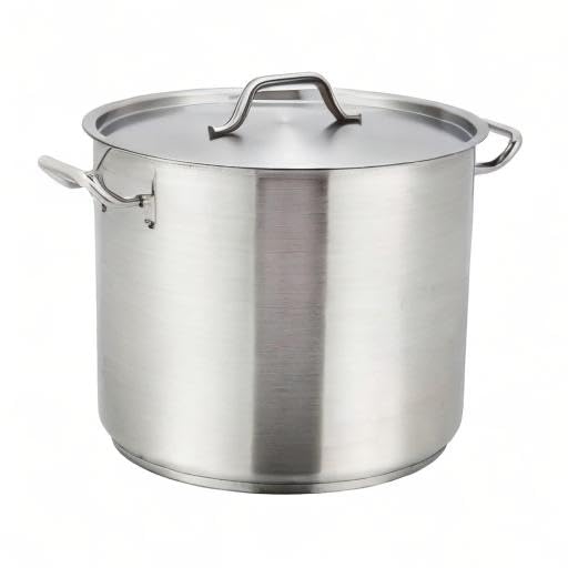 Winware SST 40 Stainless Steel 40 Quart Stock Pot with Cover (40 quarts / Pot With Cover)