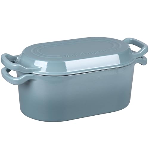 Oval Dutch Oven Pot with Lid (Sea Salt)