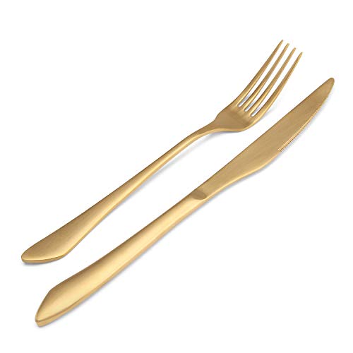 Matte Gold Silverware Set (Matte Gold / 20Pieces)