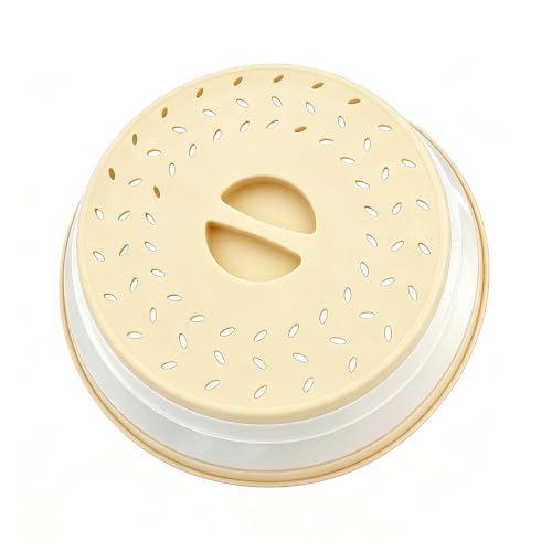 Collapsible Microwave Splatter Cover (Beige / 10.5 IN)