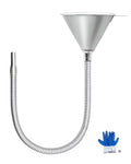 24.8" Steel Bendable Universal Spout Funnel with Filter for Automotive Oils