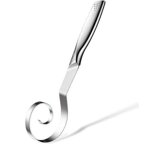 Seamless Danish Dough Whisk Stainless Steel Bread Sourdough Whisks for Cooking