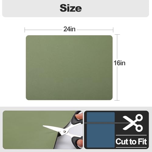 Dish Drying Mat for Kitchen Counter (Green / 16" x 24")