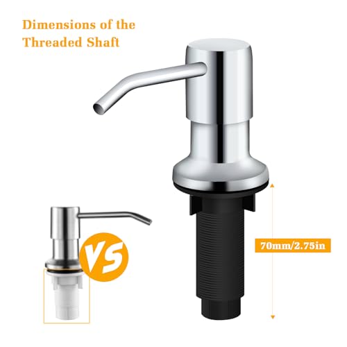 Soap Dispenser for Kitchen Sink (Chrome)