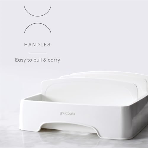 StoraLid Adjustable Food Container Lid Organizer for Kitchen Cabinet Storage (Small 2-Pack Classic)