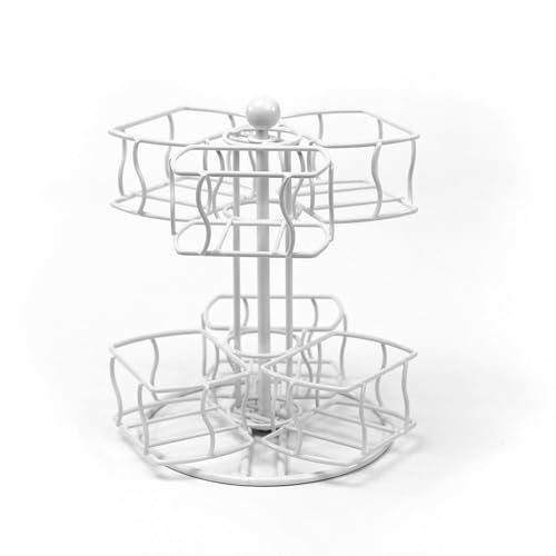 Nifty Tea Bag Spinning Carousel (White)