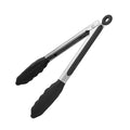 Heat Resistant Silicone Kitchen Tong (Black / 9 inch)