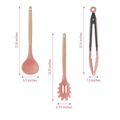 Silicone Kitchen Utensils Set (8-piece Set / Rust)