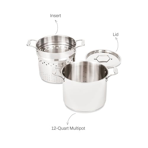 Simply Strain 12 Qt. Multipot with Strainer Insert & Lid (12-quart (Induction))