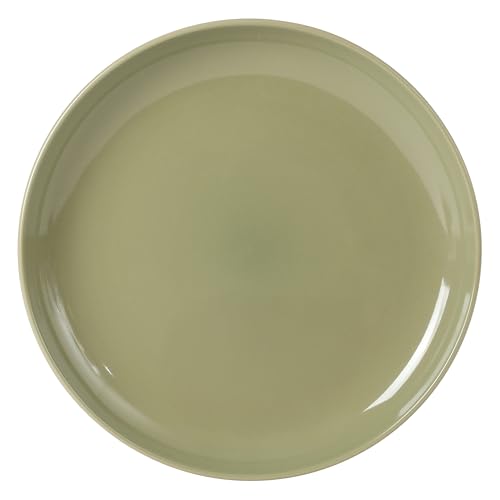 Rockaway 12 Piece Plates and Bowls Matte Outside (Service for 4 (12pcs) / Green (Rockaway - Matte/Shiny))