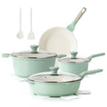 Nonstick Ceramic Cookware Set Large 13 (Light Green)