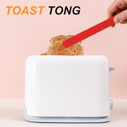11.4" Silicone Toast Tongs (Gray / 11.4")