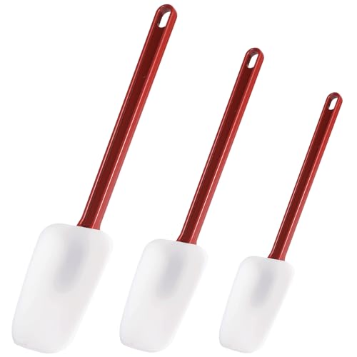 Silicone Rubber Spoonulas Pack of 3 (3 Spoonula(9.5/14/16Inches))