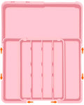 Expandable Silverware Drawer Organizer (Pink / M(9.5-15.2"W x 12.6-19"D))