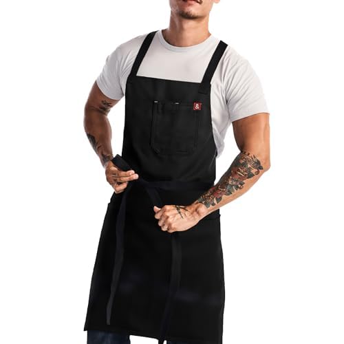 Crossback Chef Apron (Caviar)