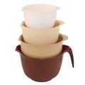 Mixing Bowls with Pour Spout (4pc Beige / 4 count)