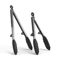 Kitchen Cooking Tongs Set (Black)