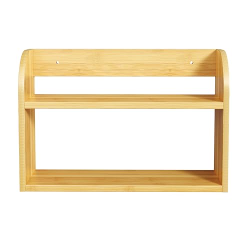 2 Tier Bamboo Spice Rack (Natural / 2 Tier)