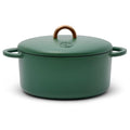 3.5 Quart Enameled Cast Iron Dutch Oven Pot w (Broccoli)