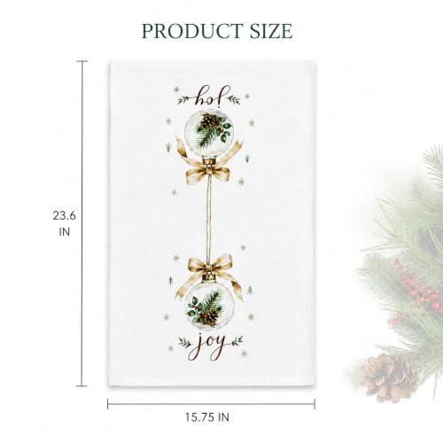 Christmas Kitchen Towels Decorations Indoor Decor Home (Green+gold)