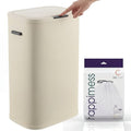 Tammi 14.5 Gal Slim Push Button Trash Can (Limestone Beige)