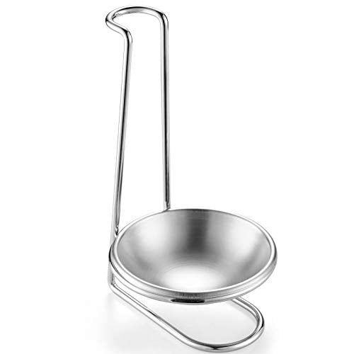 304 Stainless Steel Single Ladle Holder with 4.3 inch bowl (Silver Single)