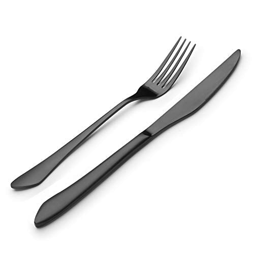 Matte Black Silverware Set (Matte Black / 20Pieces)