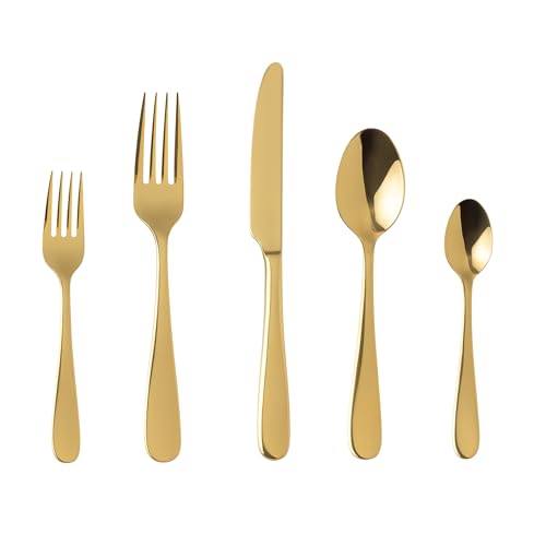 Silverware Set for 6 (Polished Gold / 30 - Piece)