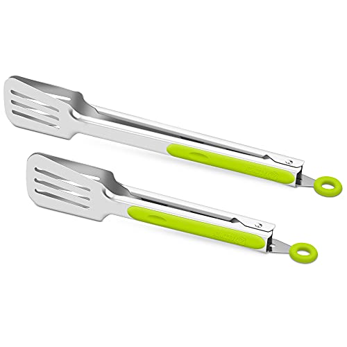 Kitchen & Grill Tongs Set of 2 (Green)