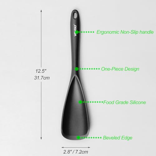 Cooking Spoons (12.6" Black 2-Pack)