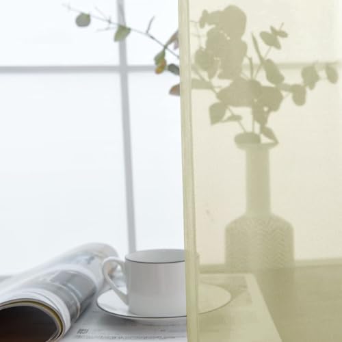 Basic Rod Pocket Sheer Voile Window Curtain Panels Sage Green 1 Pair 2 Panels 52 Width 63 Inch Long for Kitchen Bedroom Children Living Room Yard（Sage Green (Sage Green / 52"W x 63"L (Pack of 2))