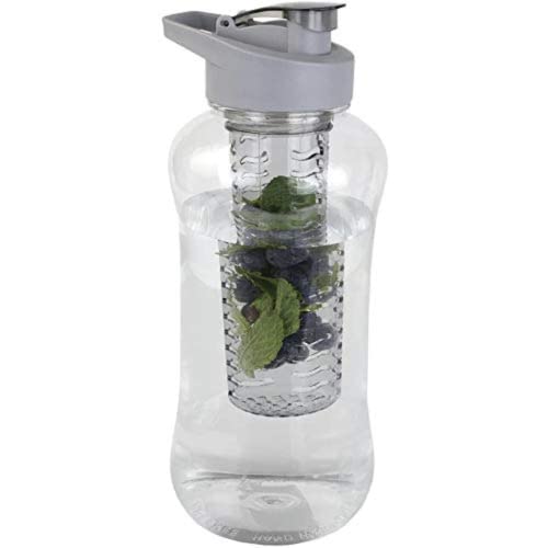 Large (60 oz - Half Gallon) Fruit Infuser Water Bottle BPA Free (60oz Infuser Bottle)