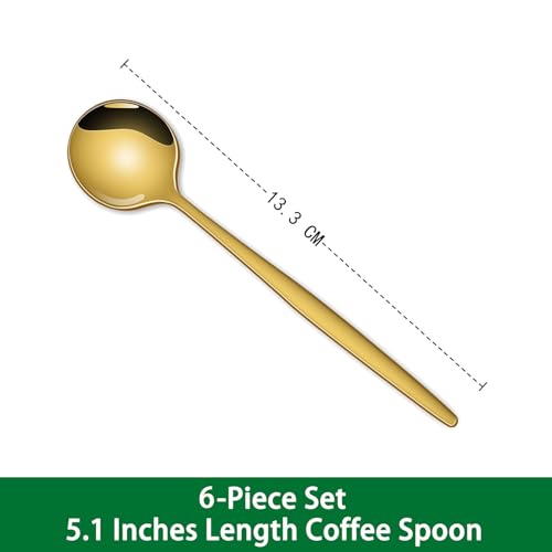 5.1 Inch Coffee & Tea Spoon (Gold / 5.1 Inch)