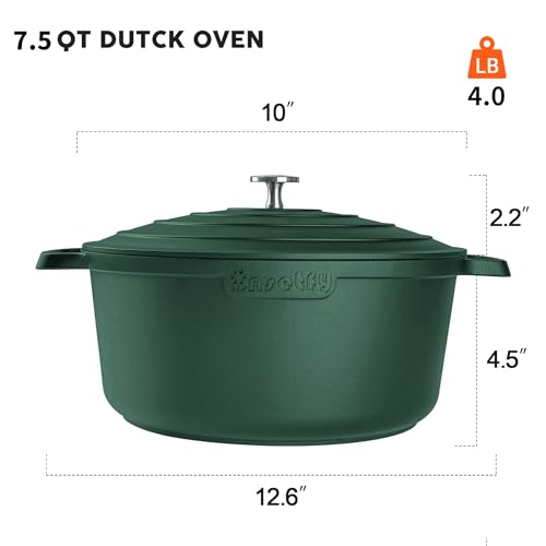 Large Dutch Oven Pot with Lid (Green / 7.5QT)