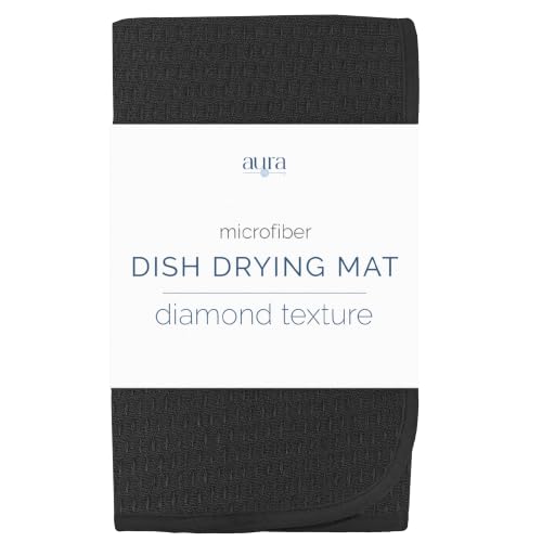Dish Drying Mat (Black / 16" x 18")
