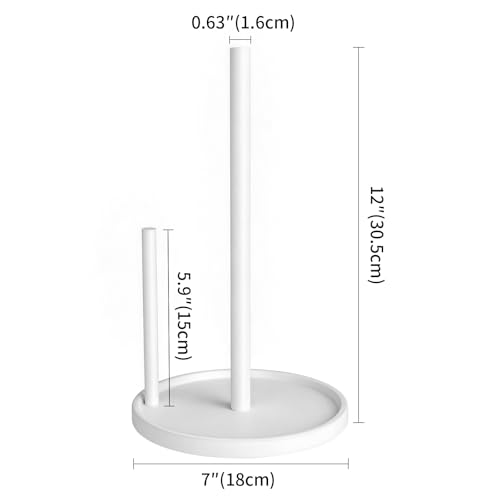 Paper Towel Holder Countertop (White)