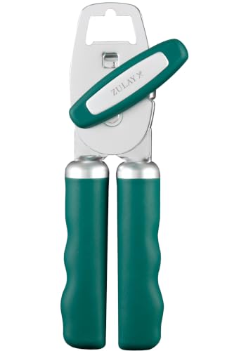 Manual Can Opener Heavy Duty Patented Stainless Steel (Emerald / Comfy Grip)