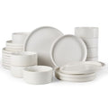 Star Stoneware Dinnerware Sets for 8 (Matte White)