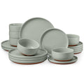 Plates and Bowls Sets (Sage Green / Service for 6)